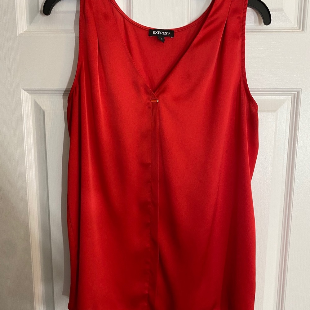 Red Silk Top